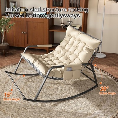 Rocking Chair Outdoor &Indoor Lounge Rocker Recliner Armchair
