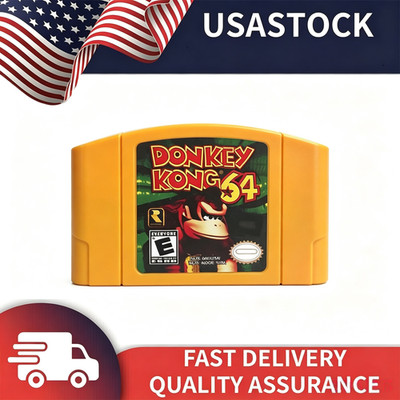 Donkey Kong 64 Games Cartridge For Nintendo N64 US Version USA Fast Shipping