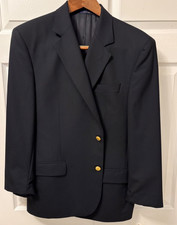 Brooks Brothers 1818 42R Navy Blazer Madison Loro Piana Gold Buttons