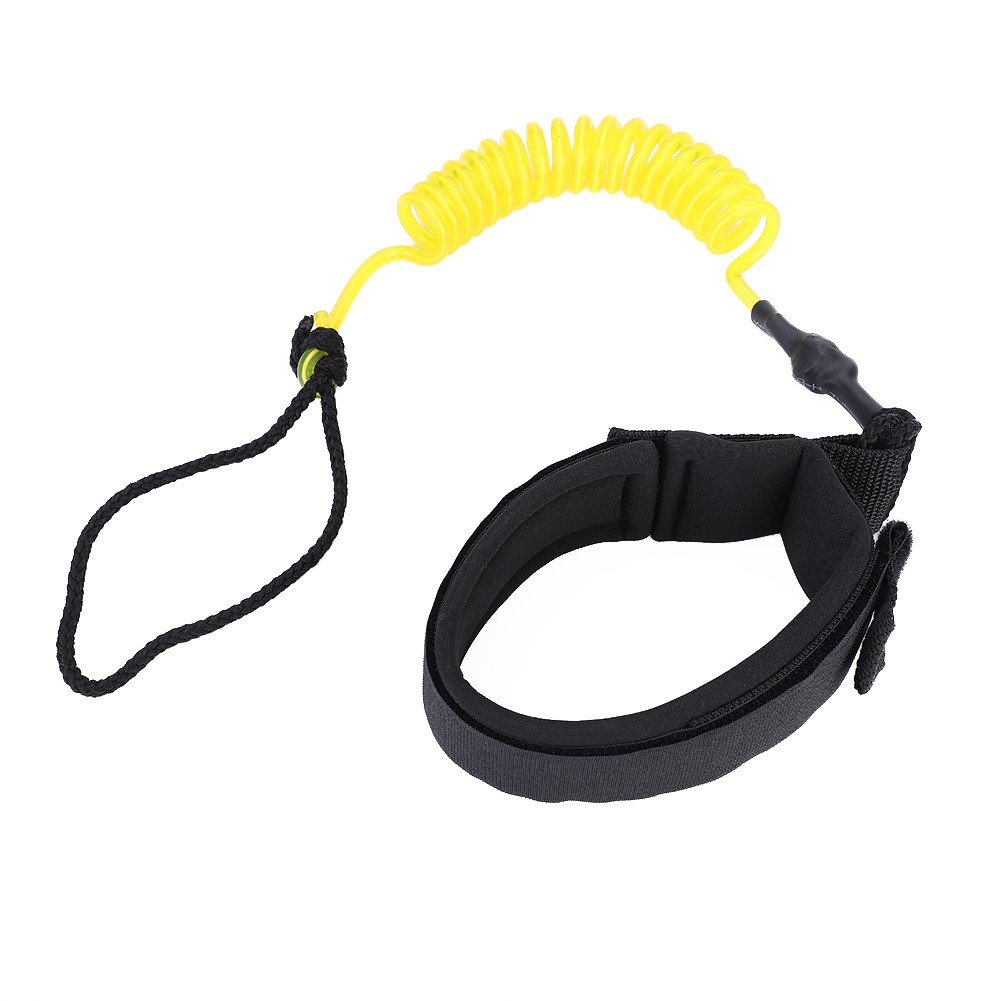 Stand Up Paddle Board Coiled Spring Leg Foot Rope Surfing Leash For Surfboard