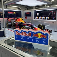 Red Bull Racing LOGO LED Sign Lightbox Garage Tool Wall Decor USB POWERED Gift