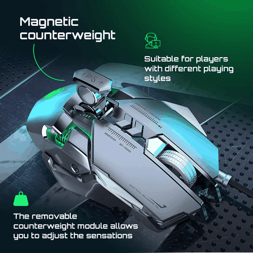 Gaming Mouse Wired Gaming Mouse with RGB Colors LED Backlight 800 1600 2400 - Picture 3 of 9