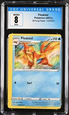ERROR MISCUT 2021 Shining Fates #023/072 Floatzel 8 CGC 10005313
