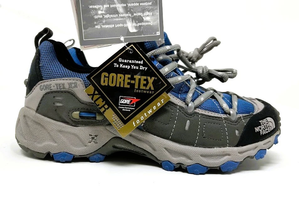 NWT Vintage Y2K The North Face GORE-TEX XCR Trail Shoes Women's 6 Blue Hiking - Image 3 of 4