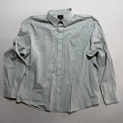 UNTUCKit Alvaro Shirt Mens XXL Relaxed Fit Sage Green Long Sleeve 100% Cotton