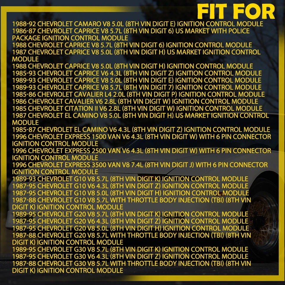 Módulo de encendido LX340 para Chevrolet Blazer Astro Camaro 1987-1994 G10 P30 S10 Foto 3 de 4