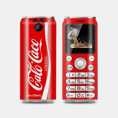 For Coke Pepsi Mini Fashion Portable Unlocked Dual Sim Bluetooth Mobile Phone
