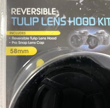 Bower Reversible Tulip Lens Hood Kit - Model HV58 - 58mm - NEW