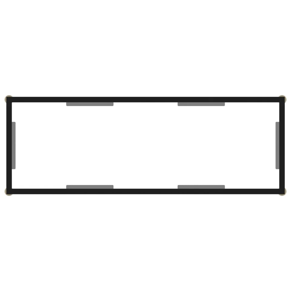 Mesa de Consola Transparente Vidrio Templado 100x35x75 cm Salón Pasillo vidaXL - Imagen 4 de 4