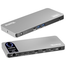 USB C Docking Station 5 Monitors 140W DisplayLink UD-7400PD DL7400 Plugable Five