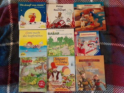 9 Pixi Bücher Pettersson Findus Drachenzähmen Yakari Conny Weihnachten Märchen 