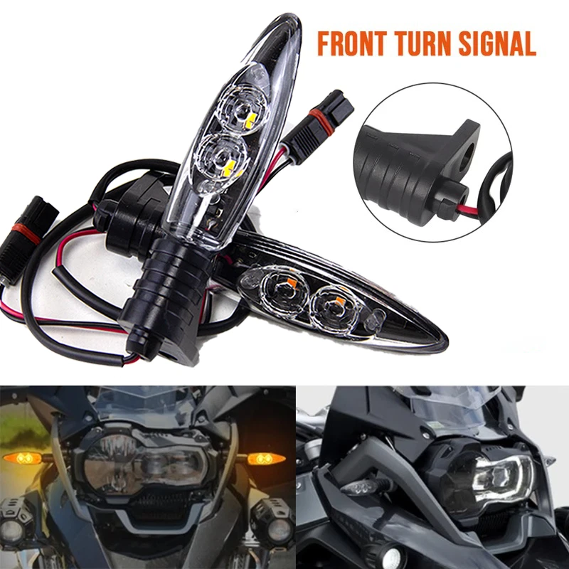 4PC For BMW F700GS F800GT HP4 R1200GS LED Front Turn Signal Indicator Lights EXV - Image 2 of 4