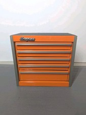 Snap-on Miniature 5 Drawer Tool Box Micro Roll Cab Top Chest Orange 215mm