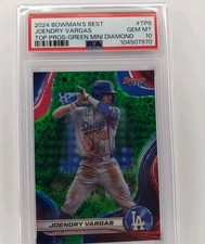 Joendry Vargas 2024 Bowman' Best Top Prospects Green Mini Diamond PSA 10 /99