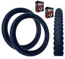 PNEUMATICI Baldy's 20x2.125 BMX Mountain Bike NERO Knobby Tread TUBI