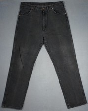 WI01411 WRANGLER USA MADE 31MWZWK STRAIGHT LEG JEANS 38X34 (msr 37"x33.5") BLACK