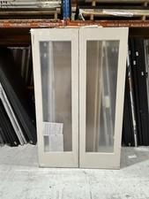 78x48” 40mm White P10 Clear Glazed Internal French Rebated Pair