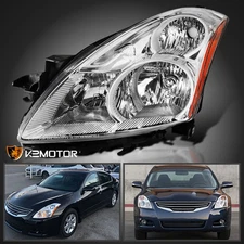 Left/Driver Side Fits 2010-2012 Altima 4Dr Sedan Halogen Headlight Lamp 10-12