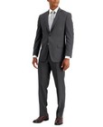 Andrew Marc Mens Modern fit 2 Piece Suit 36 S / 29 Waist Charcoal Grey Stretch