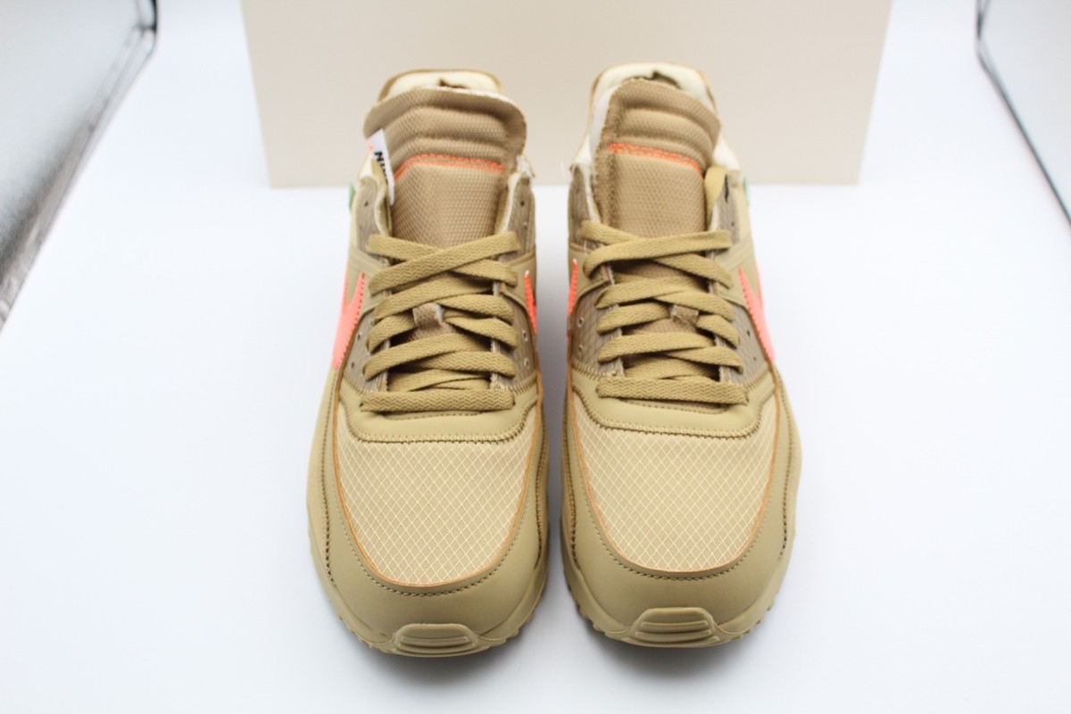 Size 10 - Nike Air Max 90 x OFF-WHITE Desert Ore 2019 for sale 