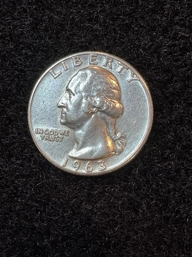 1963 (P) Washington Quarter 90% Silver - Extra Fine