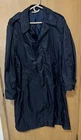 Vintage US Military Rain Coat Mens 38 R Blue USAF Air Force Trench 1960s Vietnam