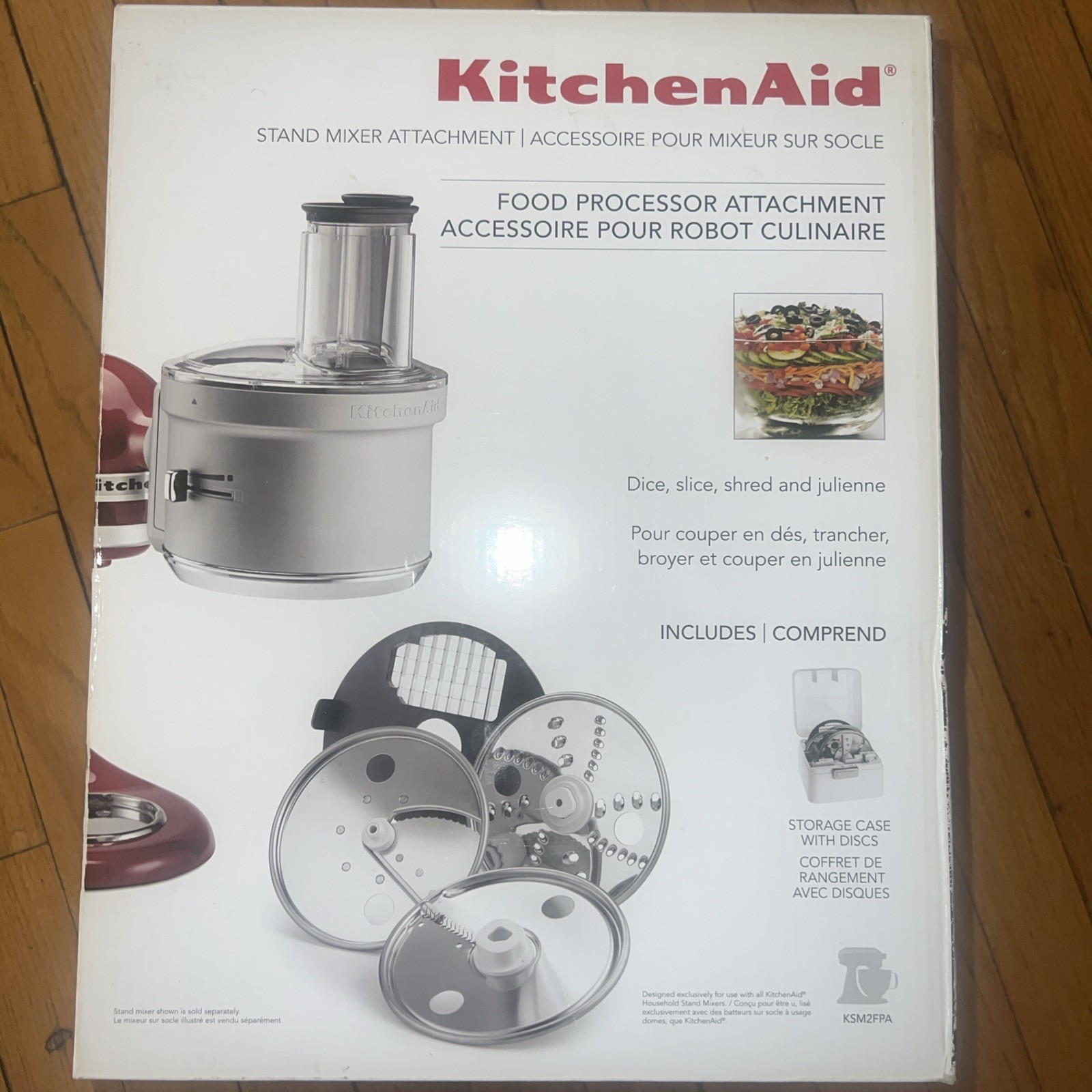 KitchenAid KSM2FPA Stand Mixer Food Processor Attachment New