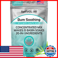 Revivol-Xr Sitz Bath For Hemorrhoids Soothing 20-In-1 Salts Mix E Oils 15 Soaks
