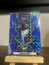2022 Panini Mosaic - Logan Gilbert #132 Blue Camo Mosaic Prizm