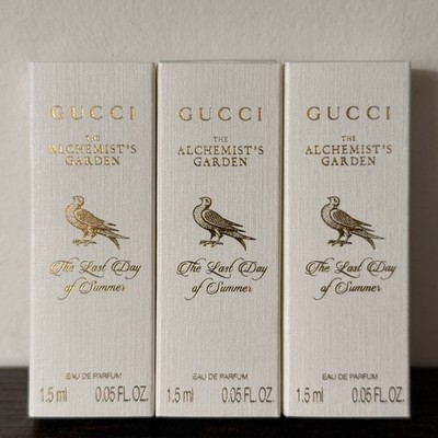 Gucci Alchemist's Garden Last Day of Summer Perfume Samples Lot of 3 Travel Size