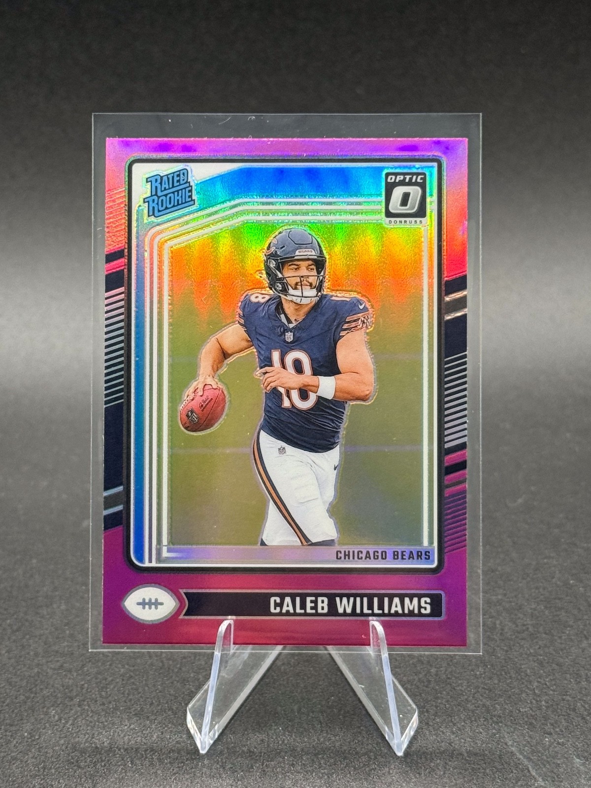 2024 Panini Donruss Optic - Rated Rookie Caleb Williams #201 Pink Prizm (RC)