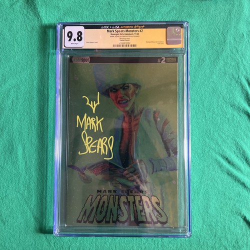 MARK SPEARS MONSTERS #2 CGC 9.8 KEENSPOT EXCLUSIVE BRIDE SIGNED by Mark Spears
