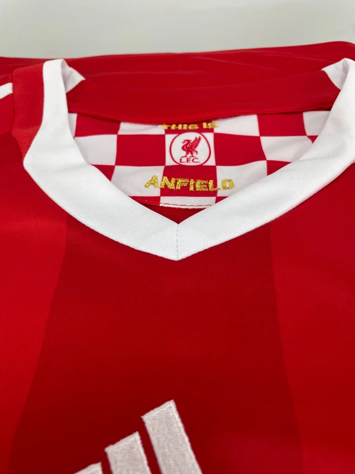 08-09 Liverpool Home Classic Short Sleeve Jersey - Steven Gerrard #8 - Image 3 of 4