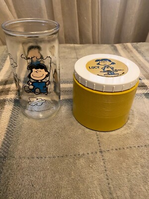 United Feature Syndicate, Inc. Glass - Lucy - 1952---Lucy-Thermos-1969 vintage