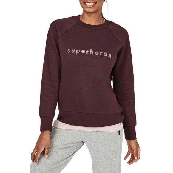 sweaty-betty superhero crew neck sweatshirt