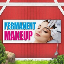 PERMANENT MAKE UP beauty salon stylist tattoo spa Indoor Outdoor Banner Sign