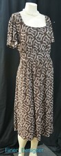 JM Collection geo matte Jersey Knit Plus Size Dress tie back S/S woman 1X NEW 