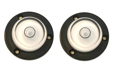 Starrett 36078 Bull's Eye Round Level Circle, BE-1, Pack of 2, Mounting Holes