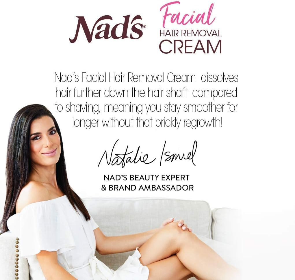 Nad'S Gentle & Soothing Facial Hair Removal for Women - Sensitive Depilatory Cre