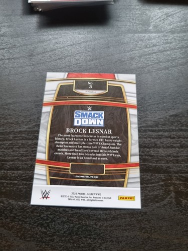 BROCK LESNAR Concourse Silver Prizm 2022 Panini WWE Select - Picture 2 of 2