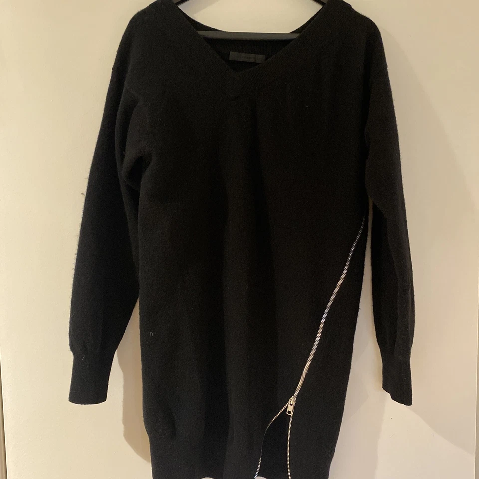 Alexander Wang Suéter negro con cremallera Mezcla de cachemira Foto 2 de 4