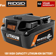 NEW for Ridgid R840085 6.0Ah Li-ion Battery Rigid 18 Volt R840087 Power Tools US