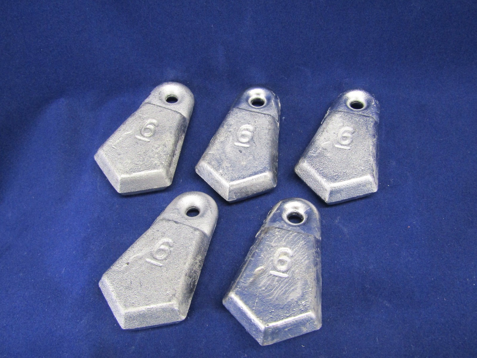 Flat Bank Sinkers 6oz Packages of 5, 10, 20, 30 or 40 available. Free