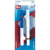 Prym Kreidestifte Weiß Blau 611626 LöSchbüRste Schneider Kreide Stift