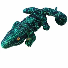 small green alligator plush