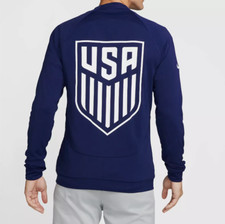 NIKE NEW USA ACADEMY PRO SLIM MEN'S DRI FIT NAVY SOCCER JACKET Sz M DH4752-421