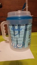 Betras USA Monster Mug 90's 64 oz Water Jug Cup w/Lid Vintage H2O Facts