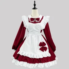 Hot Plus Size Mens Lolita Maid Dress Party Cosplay Costume Activity Uniform Team