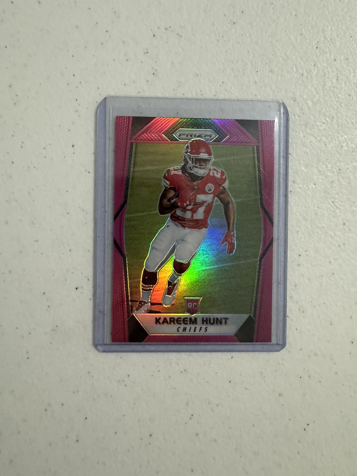 Kareem Hunt 2017 Prizm Pink Rookie Kansas City Chiefs