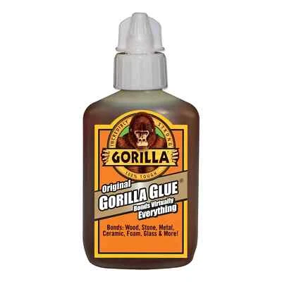 Gorilla Glue Original Brown Polyurethane Glue 50002, 2 Ounce Bottle